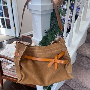 Parker Thatch Blair Bag Suede Caramel